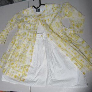 Jean Bourget Kids size 6 Yellow Dress